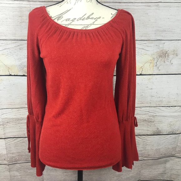 Bailey 44 Tops - Bailey44 Red/Rust Colored Light-Weight Sweater